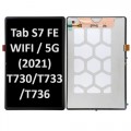 Samsung Galaxy SM-T730/T733/T736 (TAB S7 FE WIFI/5G 2021) NF LCD Touch screen (Original Service Pack) [Black] S-971